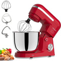 A 3 in 1 Electric Stand Mixer with 5.5 Quart Bowl, 10+ Speeds, Kitchen Bread Dough and Cake Mixers for Home Daily Use (Red)