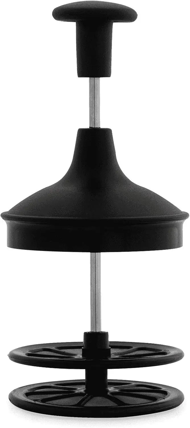 Black Electric Milk Frother for Coffee, Portable Handheld Milk Steamer with Stainless Steel Wand, Compact Design