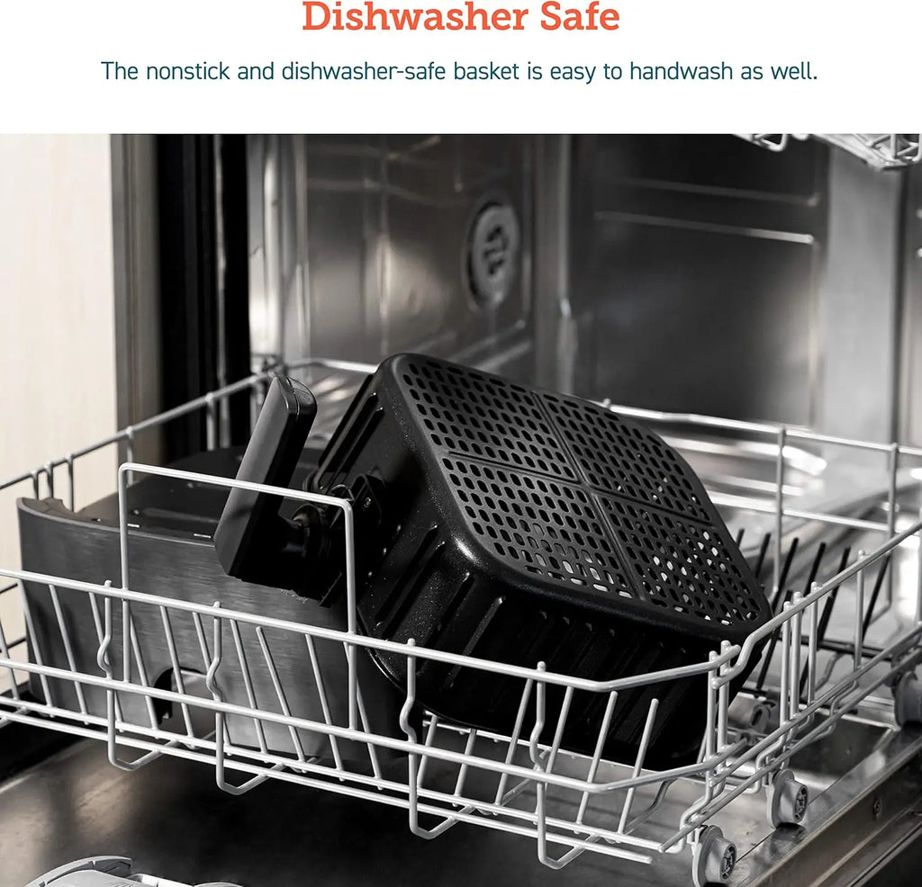 12-in-1 Air Fryer 5.8QT with AdaptIQ Tech, Toast, Bake, In-App Recipes for Main & Side Dishes, Snacks, Leftovers